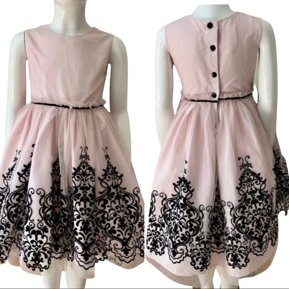Laura Ashley Other - LAURA ASHLEY London Tulle Special Occasion Dress Pink & Black Tulle Fancy Party